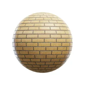 Yellow brick wall